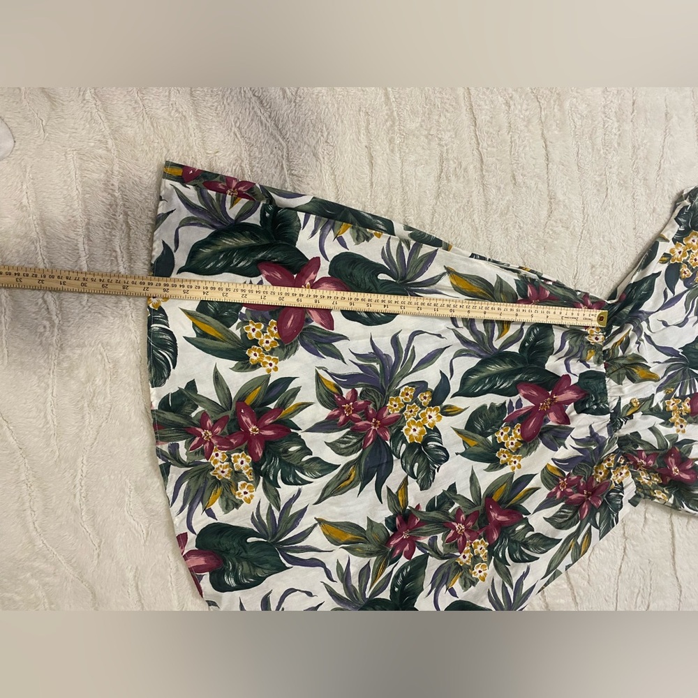 Vintage Tapestry Tropical Floral Dress – Size 14 – Made in USA - Picture 8 of 8